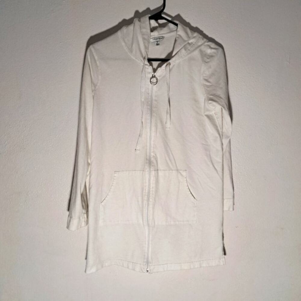 Craft and barrow white hooded jacket size M